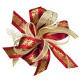 Christmas Holly Ribbon Royalty Free Stock Photo