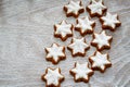 Christmas star cookies Royalty Free Stock Photo