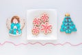 Christmas homemade cookies. Royalty Free Stock Photo