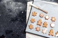 Christmas homemade ginger cookies