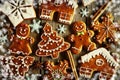 Christmas homemade gingerbread cookies