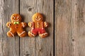 Christmas homemade gingerbread man cookies Royalty Free Stock Photo