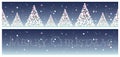 Christmas horizontal backgrounds set Royalty Free Stock Photo
