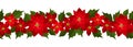 Christmas horizontal seamless background Royalty Free Stock Photo