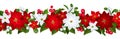 Christmas horizontal seamless background