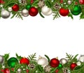 Christmas horizontal seamless background.