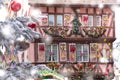 Christmas house in Colmar, France Royalty Free Stock Photo