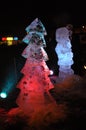 Christmas ice sculptures