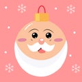 christmas icon object ball vector Royalty Free Stock Photo
