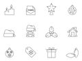 Outline Icons - More Christmas