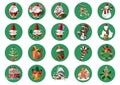 christmas icon set. Vector illustration decorative design Royalty Free Stock Photo