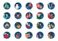 christmas icon set. Vector illustration decorative design Royalty Free Stock Photo