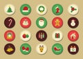 christmas icon set. Vector illustration decorative design Royalty Free Stock Photo