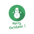 Christmas icon. snowman