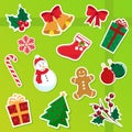 Christmas icons Royalty Free Stock Photo