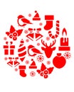 Christmas Icons Ball Royalty Free Stock Photo