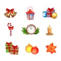 Christmas Icons Collection Royalty Free Stock Photo