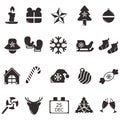 christmas icons collection. Vector illustration decorative design Royalty Free Stock Photo