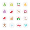 Christmas icons Royalty Free Stock Photo