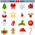 Christmas Icons - Robico Series Royalty Free Stock Photo