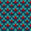 Christmas icons seamless pattern Royalty Free Stock Photo