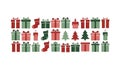 Christmas Icons Seamless Pattern Royalty Free Stock Photo