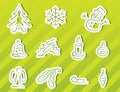 Christmas icons set Royalty Free Stock Photo