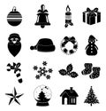 Christmas icons set Royalty Free Stock Photo