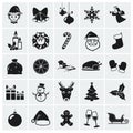 Christmas icons. Vector illustration. Royalty Free Stock Photo