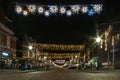 Christmas illuminated of The Hague street