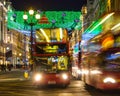 Christmas illuminations at Regent Street, London Royalty Free Stock Photo