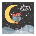 Christmas illustration, Christmas card