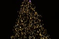 Christmas ilumination bokeh gights in the city Royalty Free Stock Photo