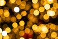 Christmas ilumination bokeh gights in the city