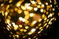 Christmas ilumination bokeh gights in the city