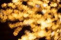 Christmas ilumination bokeh gights in the city