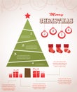 Christmas infographic icon set