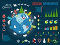 Christmas Infographics. Vector illustration, eps10.