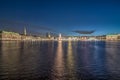 Christmas at Inner Alster in Hamburg Royalty Free Stock Photo