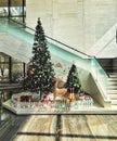 Christmas installation in the atrium