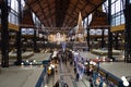 Christmas Interior of the Great Market Hall. Budapest Royalty Free Stock Photo