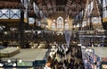 Christmas Interior of the Great Market Hall. Budapest Royalty Free Stock Photo