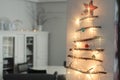 Christmas Interior with hand made Christmas tree