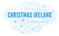 Christmas Ireland word cloud