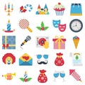 Christmas Isolated Color Vector icons Set every single icon can be easily modified or edited Royalty Free Stock Photo