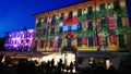 Christmas in Italy, lights, night, city sights