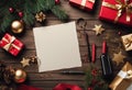 christmas items sitting next to each other on top of a table