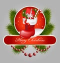 Christmas jackboot decorative background