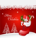 Christmas jackboot decorative background