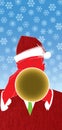 Christmas Jazz Trumpet Royalty Free Stock Photo